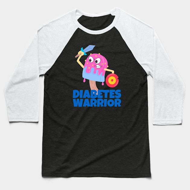 Diabetes Warrior Funny Baseball T-Shirt by ricricswert
